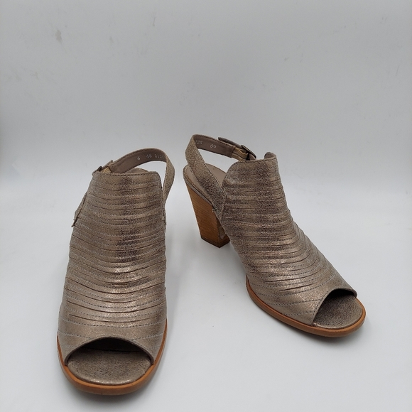 Paul Green Waverly gray leather slingback booties - Picture 2 of 10